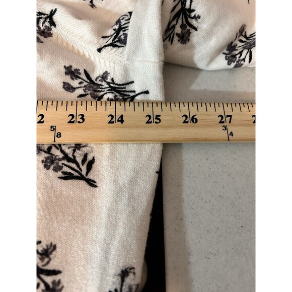 Lands End Floral Print Cardigan Sweater Womens Size 3X Supima Cotton - Picture 6 of 8